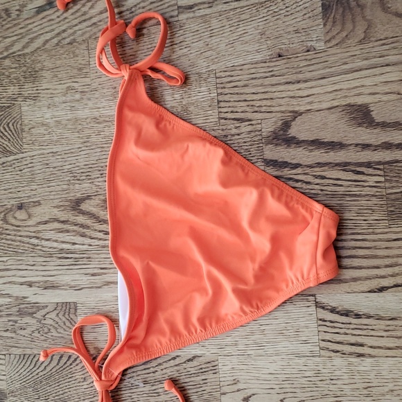 (L) Aqua Funky Neon Bikini Bottoms Swimwear Beach Pool Vacation Ocean - Picture 8 of 8